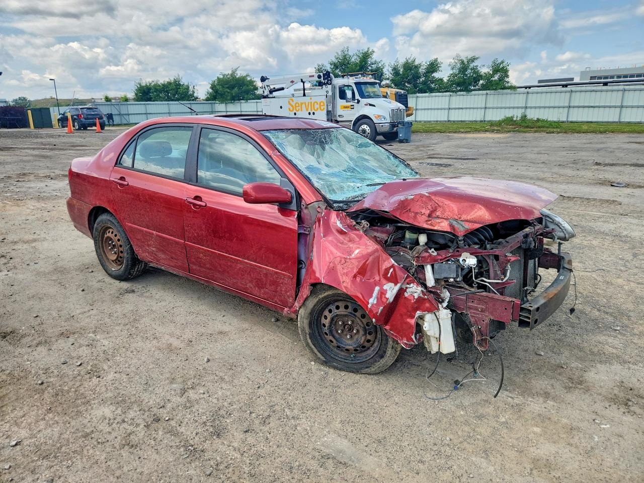 2008 Toyota Corolla Le Красный vin: 1NXBR30E88Z976393