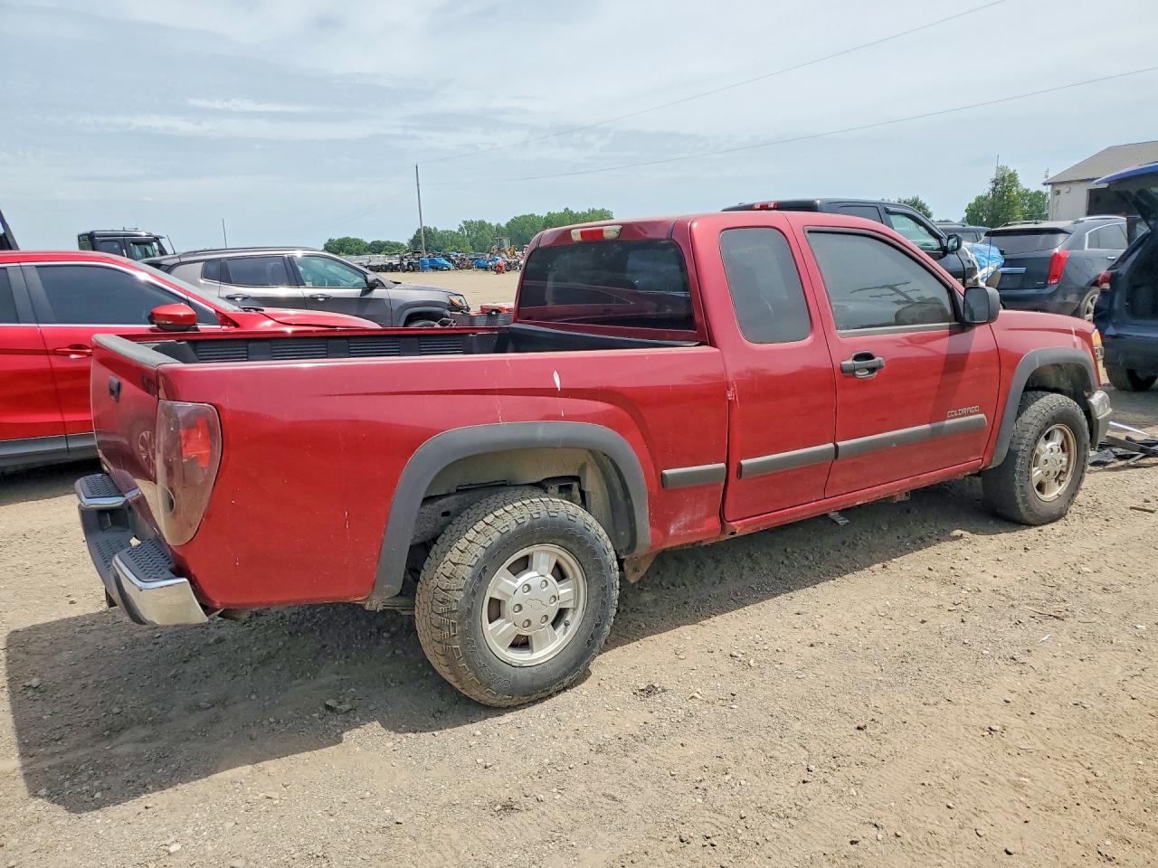 2005 Chevrolet Colorado Burgundy vin: 1GCDT196758195707
