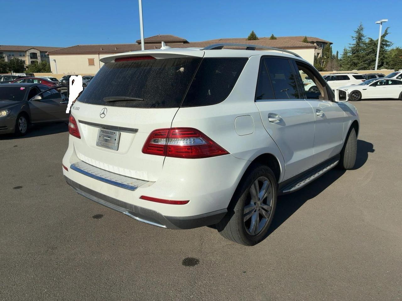 2015 Mercedes-benz Ml 350 White vin: 4JGDA5JB3FA559214