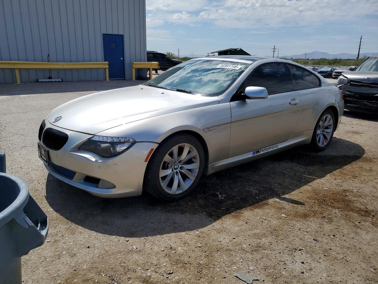 2008 Bmw 650 I Silver vin: WBAEA53518CV91681