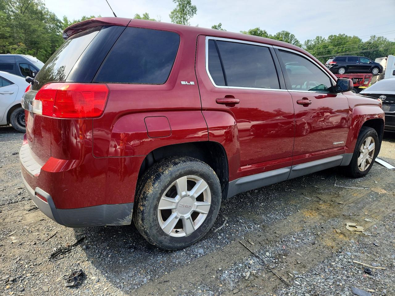 2012 Gmc Terrain Sle Red vin: 2GKALMEK6C6242000
