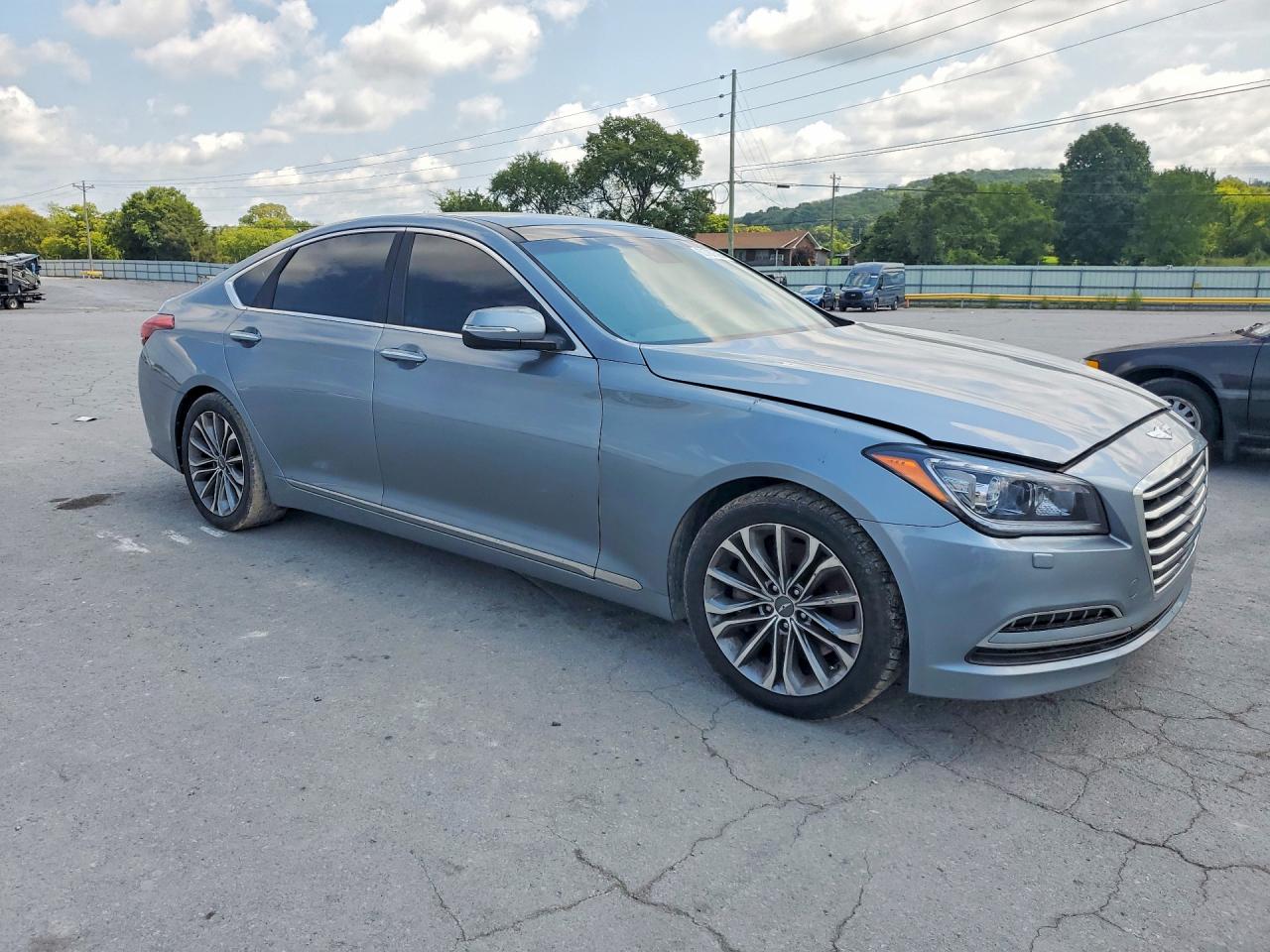 2015 Hyundai Genesis 3.8l Silver vin: KMHGN4JE7FU061120
