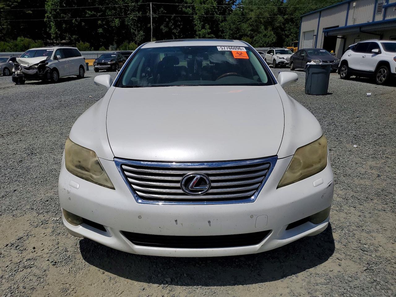 2010 Lexus Ls 460 White vin: JTHBL5EF8A5098563