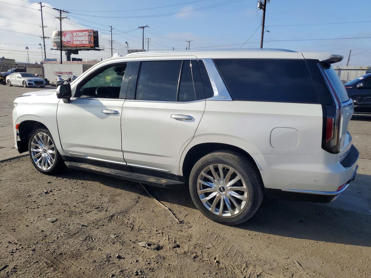 2021 Cadillac Escalade Premium Luxury White vin: 1GYS4BKLXMR273331