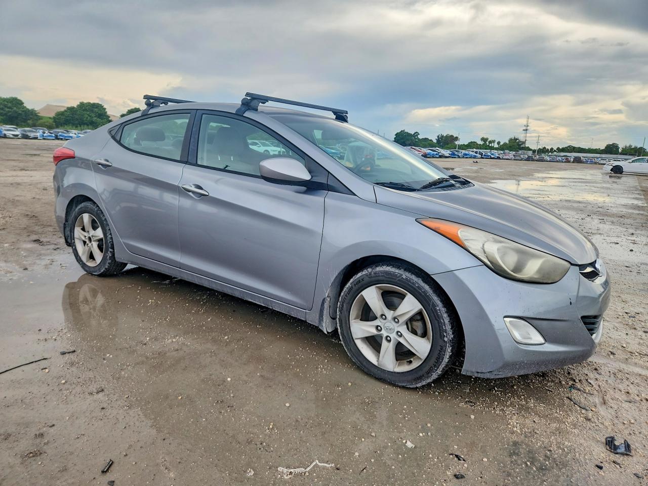 2013 Hyundai Elantra Gls Silver vin: KMHDH4AE6DU660825