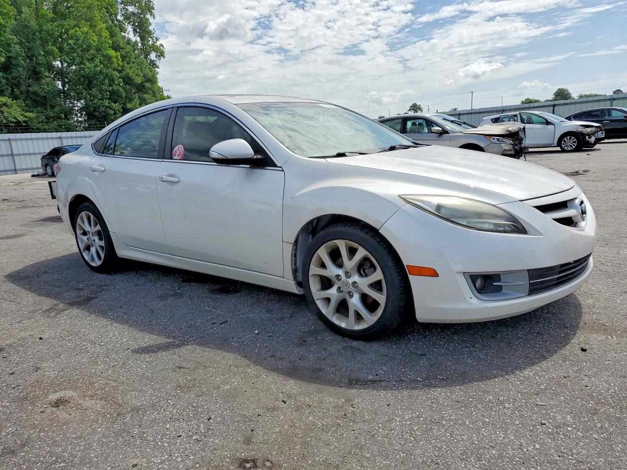 2013 Mazda 6 Grand Touring White vin: 1YVHZ8CB0D5M09381