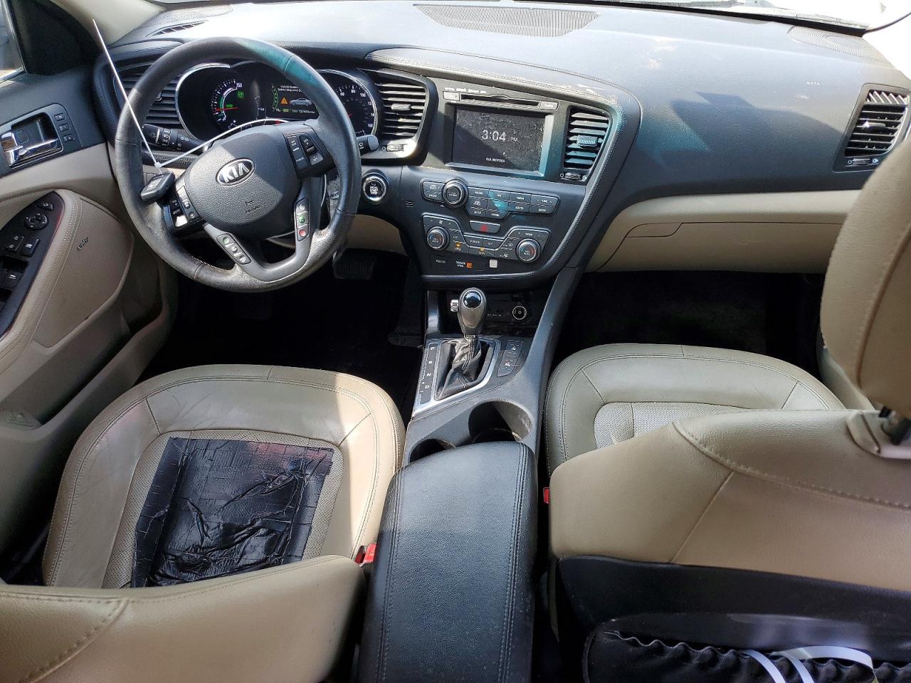 2012 Kia Optima Hybrid Silver vin: KNAGM4AD8C5030718