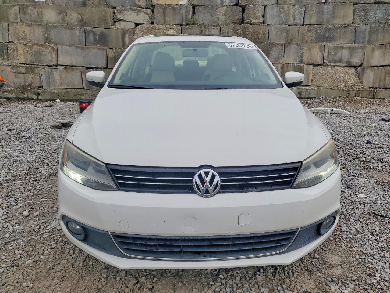 2012 Volkswagen Jetta Sel White vin: 3VWLX7AJ8CM376646
