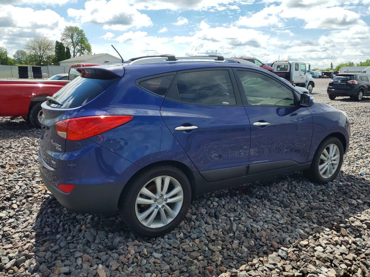 2013 Hyundai Tucson Limited Blue vin: KM8JUCAC2DU581823