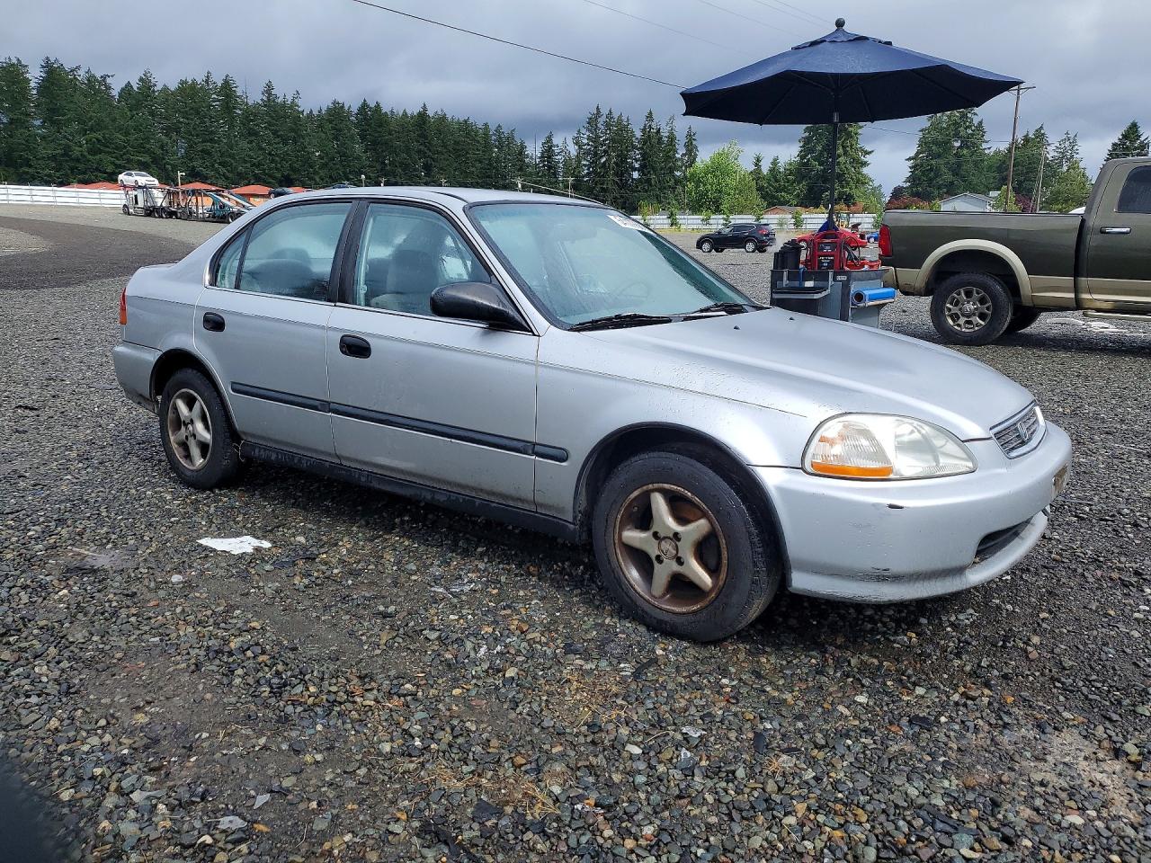 1998 Honda Civic Lx Серебряный vin: 2HGEJ6673WH537980