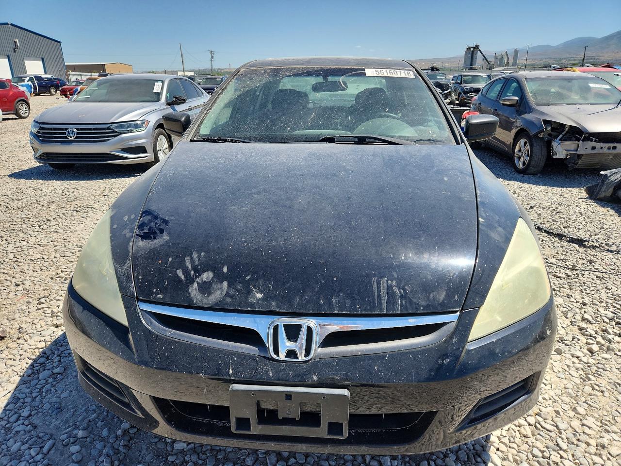 2007 Honda Accord Ex Черный vin: 1HGCM66567A038930