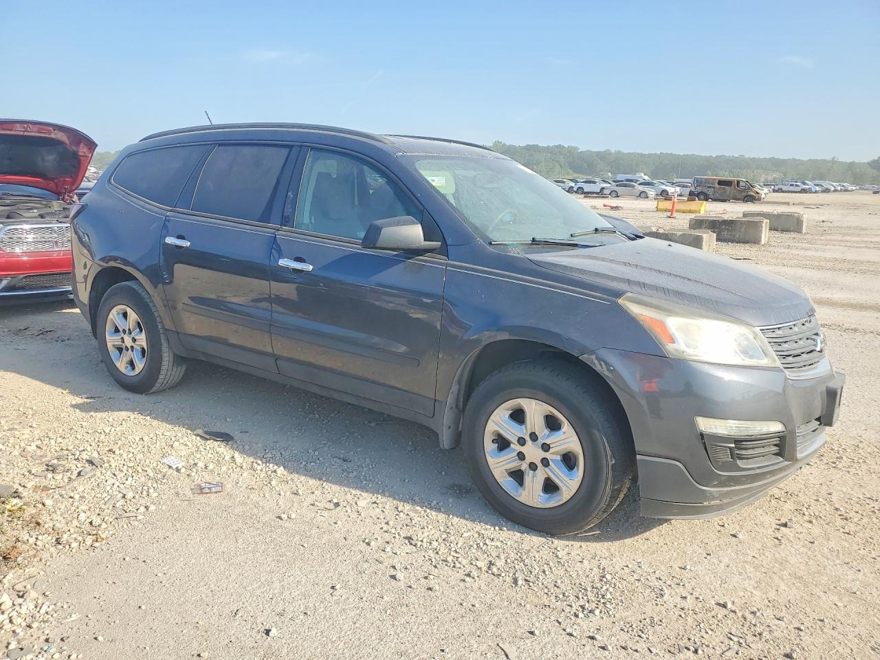 2013 Chevrolet Traverse Ls Gray vin: 1GNKRFED7DJ100911