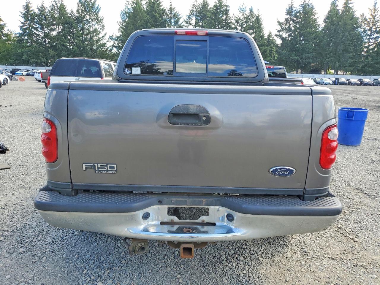 2002 Ford F150 Supercrew Gray vin: 1FTRW08L52KE14726