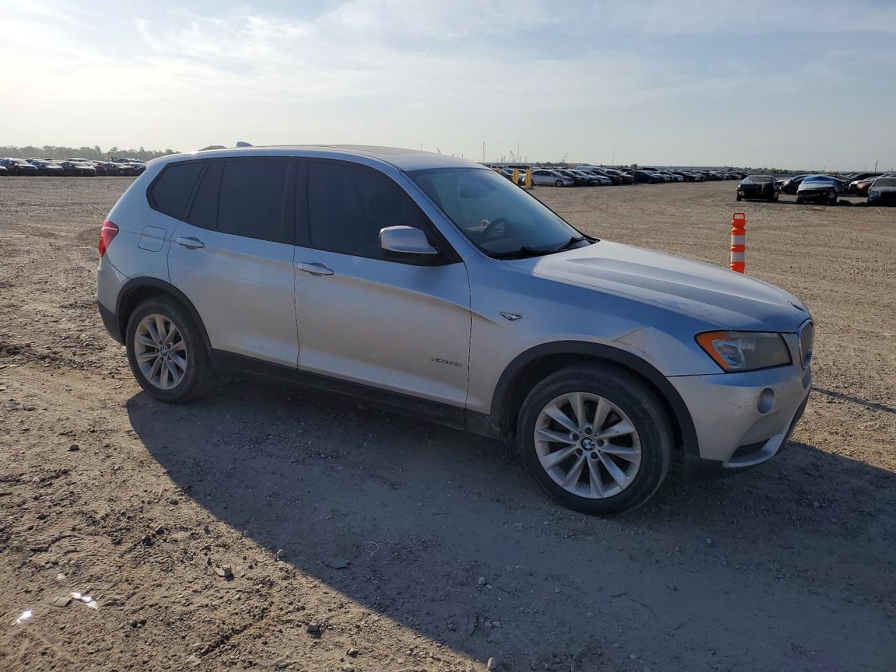 2013 Bmw X3 Xdrive28i Silver vin: 5UXWX9C55D0A30653