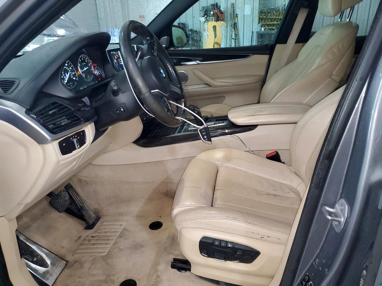 2015 Bmw X5 Xdrive50i Gray vin: 5UXKR6C57F0J77032