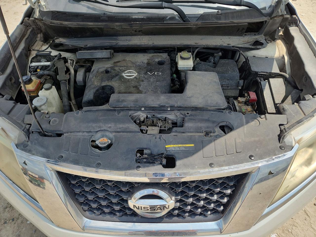 2013 Nissan Pathfinder S White vin: 5N1AR2MM8DC688865