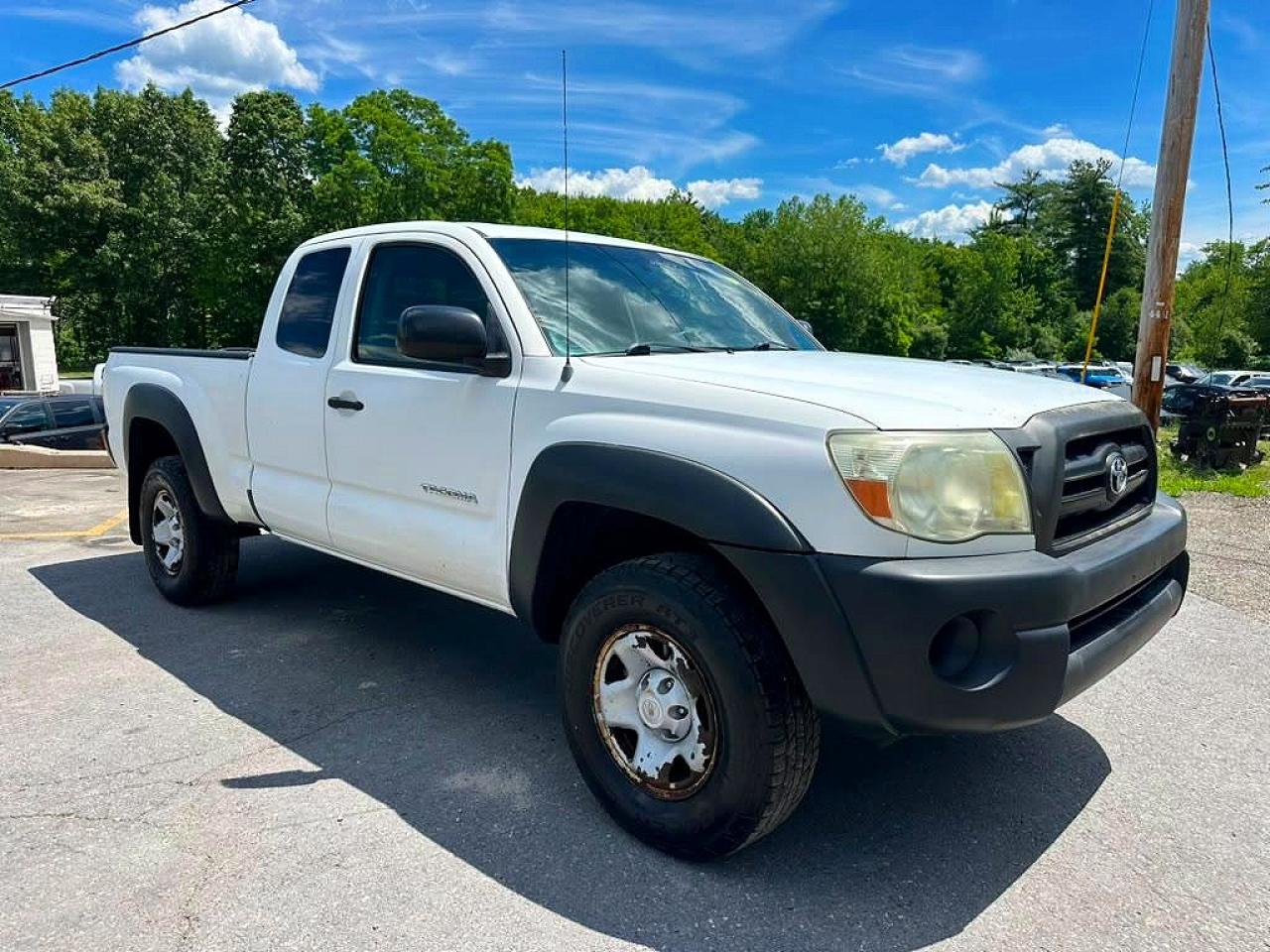 2007 Toyota Tacoma Access Cab Белый vin: 5TEUU42N47Z462058
