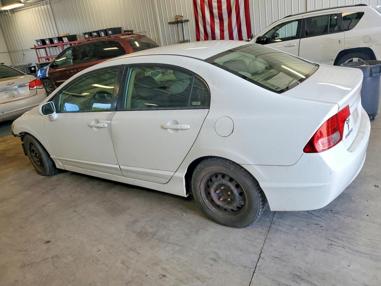 2006 Honda Civic Lx White vin: 1HGFA16576L021386