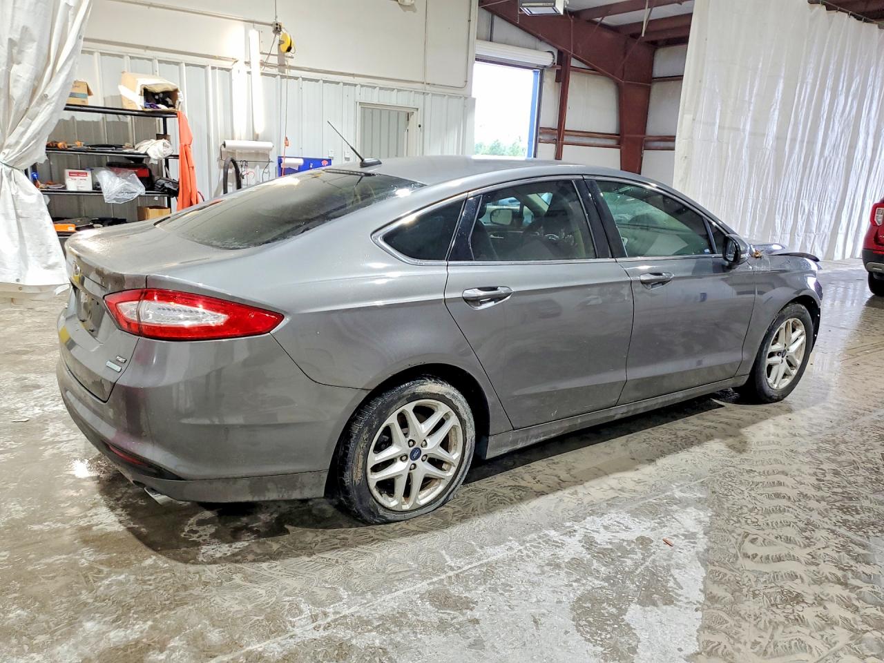 2014 Ford Fusion Se Gray vin: 3FA6P0HD9ER173476