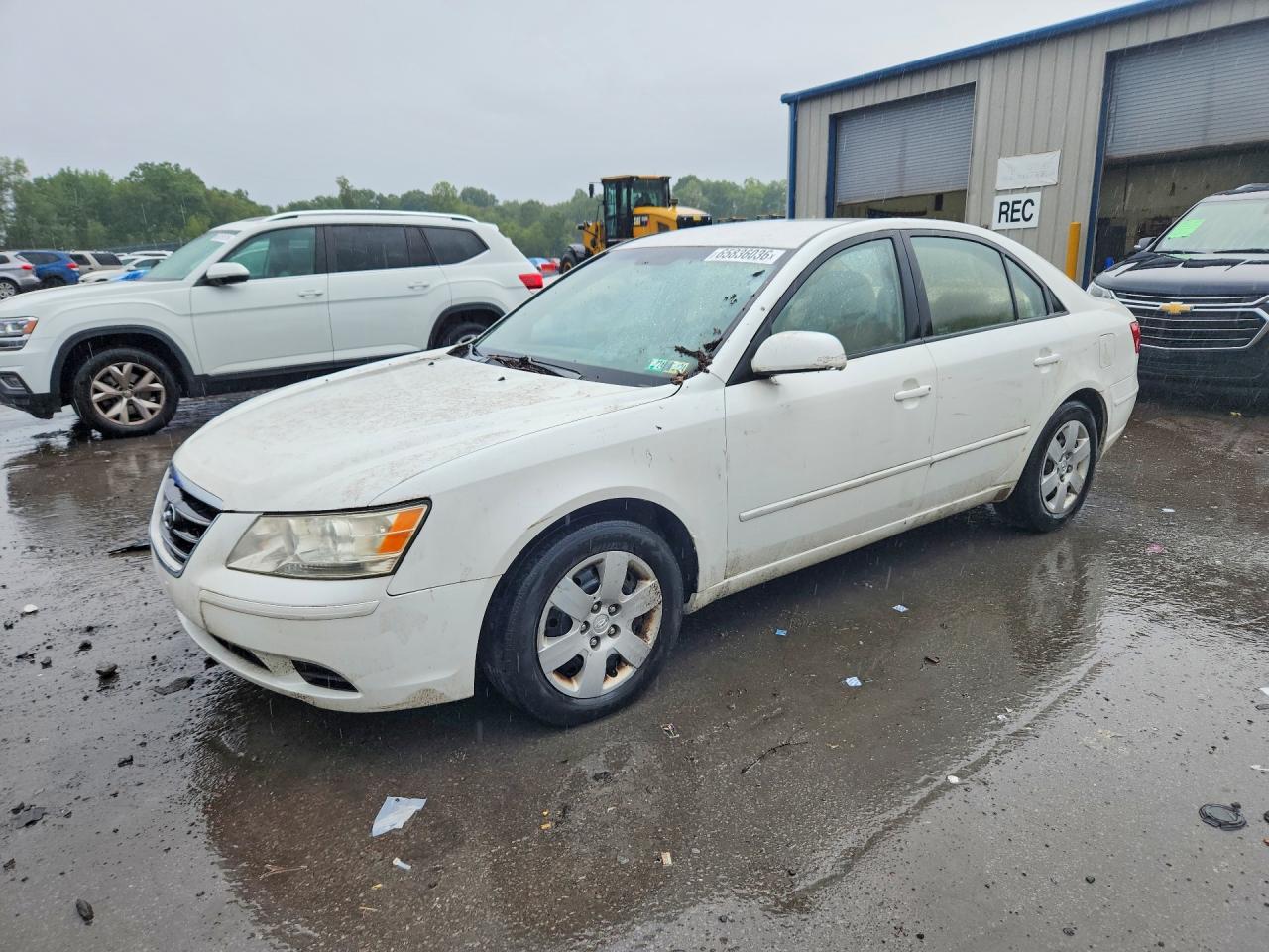 2009 Hyundai Sonata Gls White vin: 5NPET46C39H530565