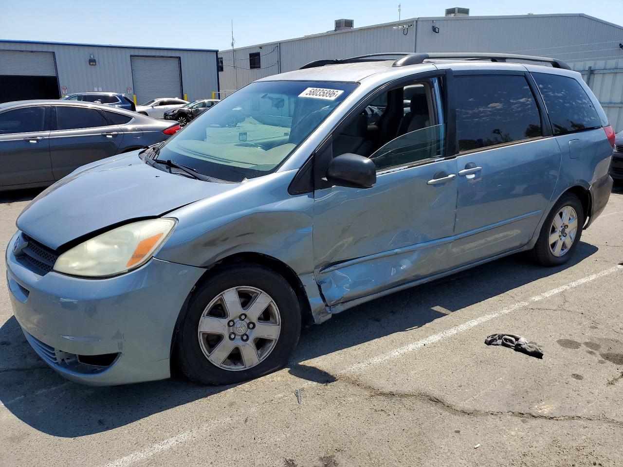 2004 Toyota Sienna Le 7 Passenger Blue vin: 5TDZA23C64S152339