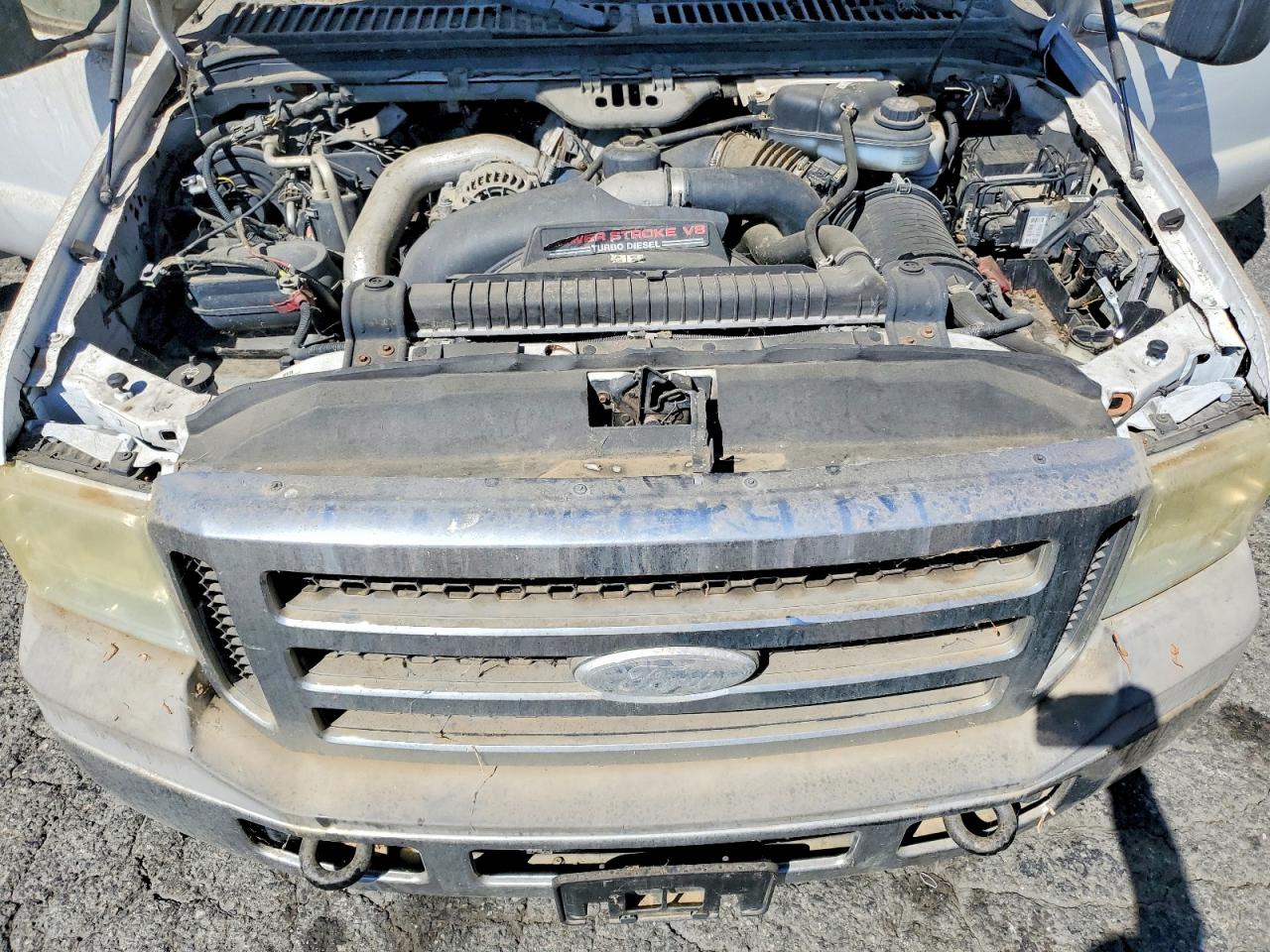 2005 Ford F350 Srw Super Duty White vin: 1FDSX34P45EA96363