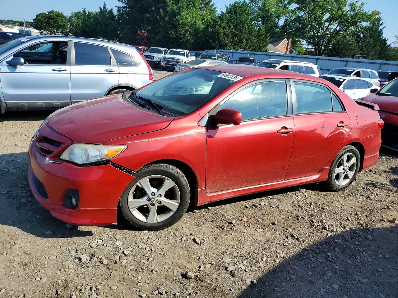 2011 Toyota Corolla S Red vin: 2T1BU4EE9BC633422