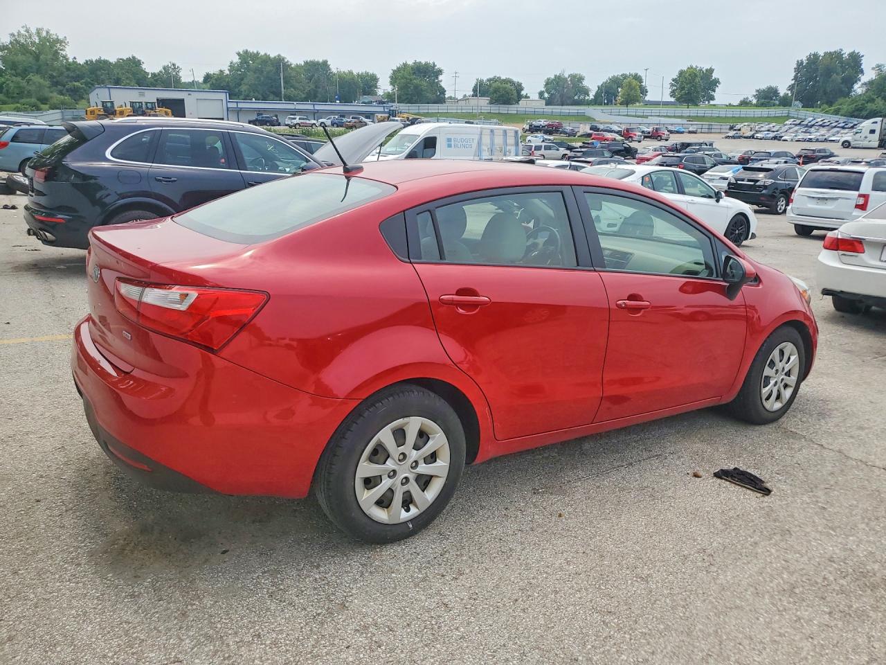 2012 Kia Rio Lx Красный vin: KNADM4A3XC6056127