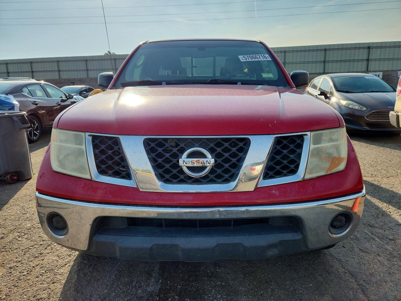 2007 Nissan Frontier Se Red vin: 1N6AD06U87C403216