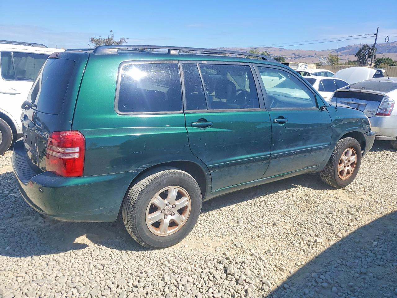 2001 Toyota Highlander Base Green vin: JTEGD21A710020488