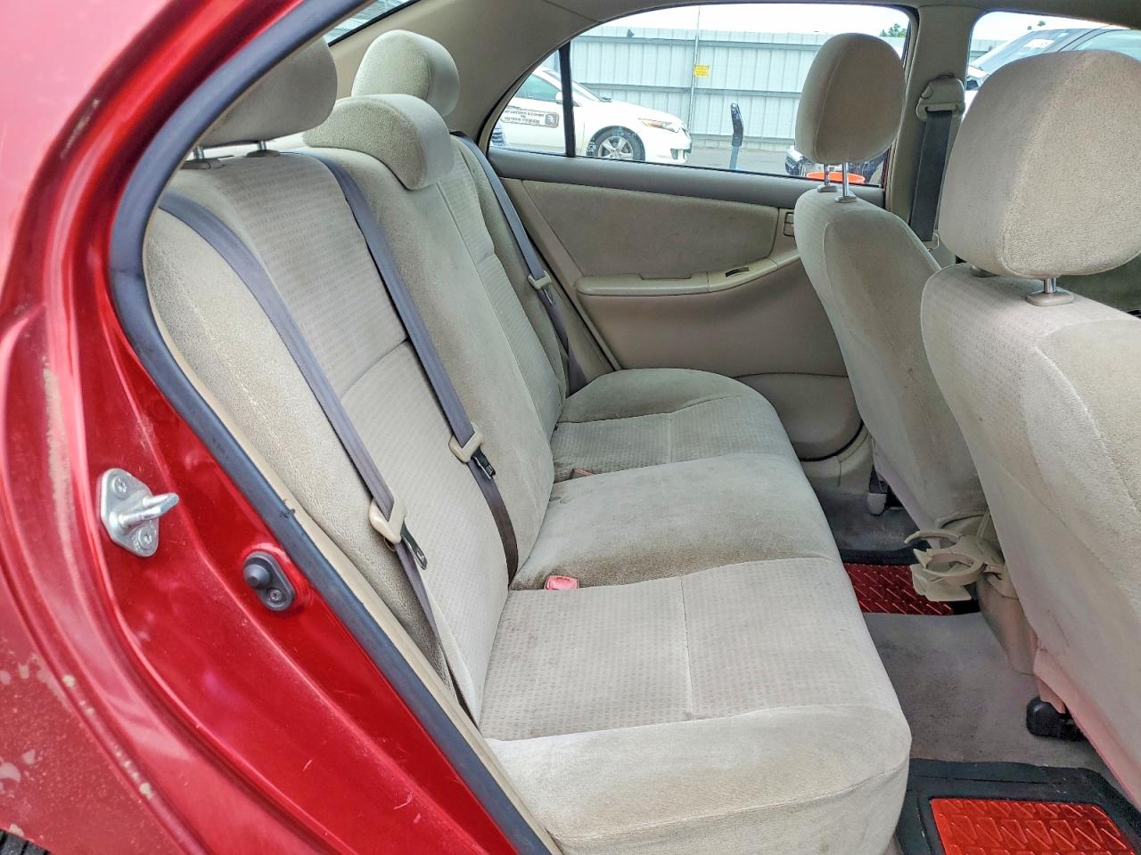 2007 Toyota Corolla Ce Red vin: 2T1BR32E87C849186