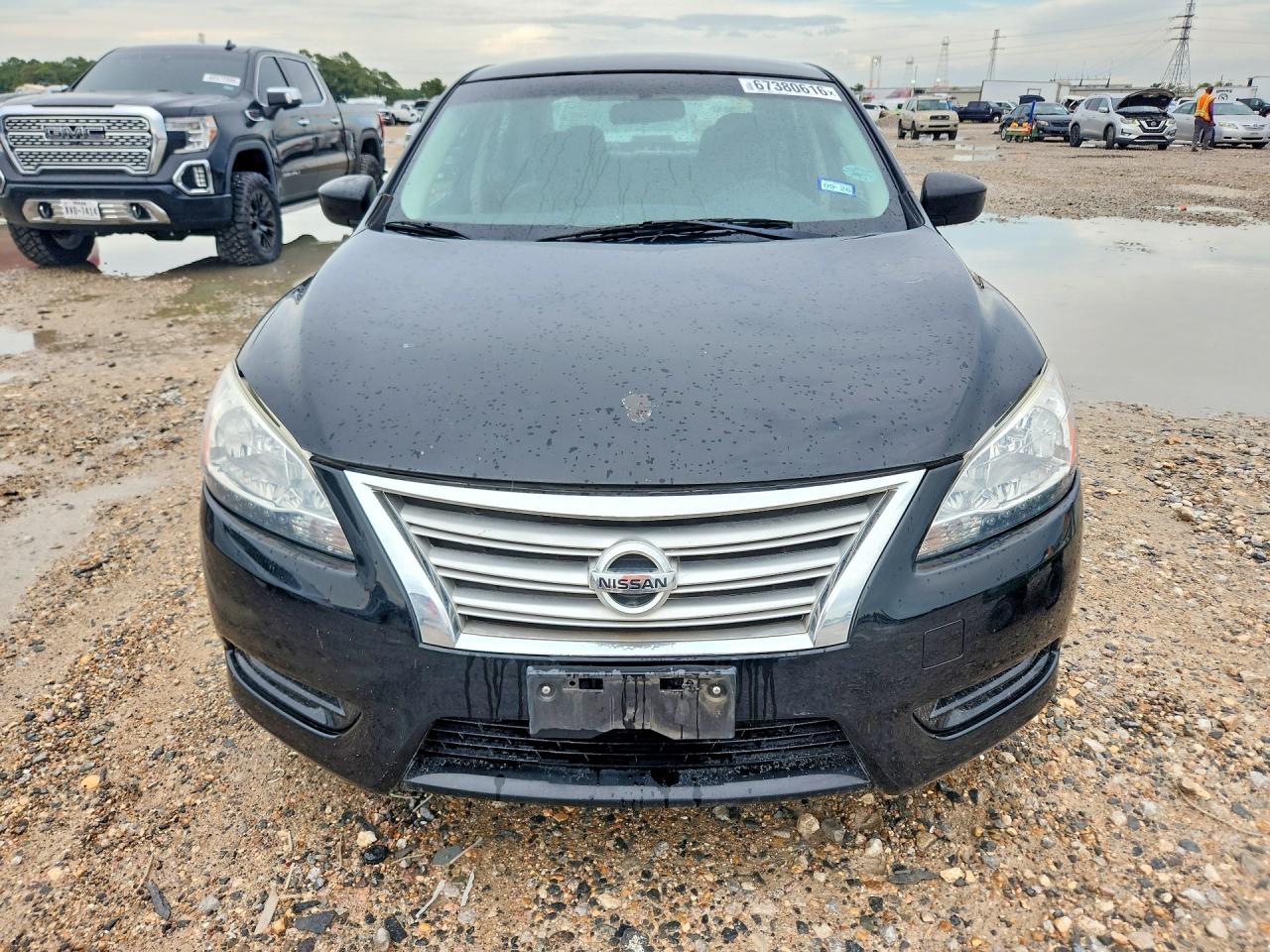 2013 Nissan Sentra S Black vin: 3N1AB7AP9DL744341