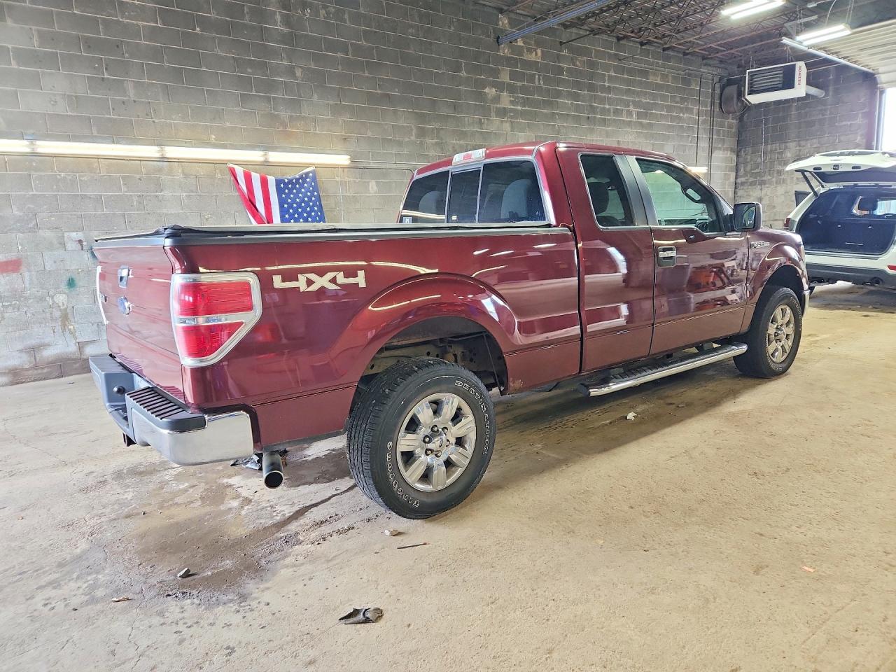 2010 Ford F150 Super Cab Burgundy vin: 1FTEX1E82AFD75487