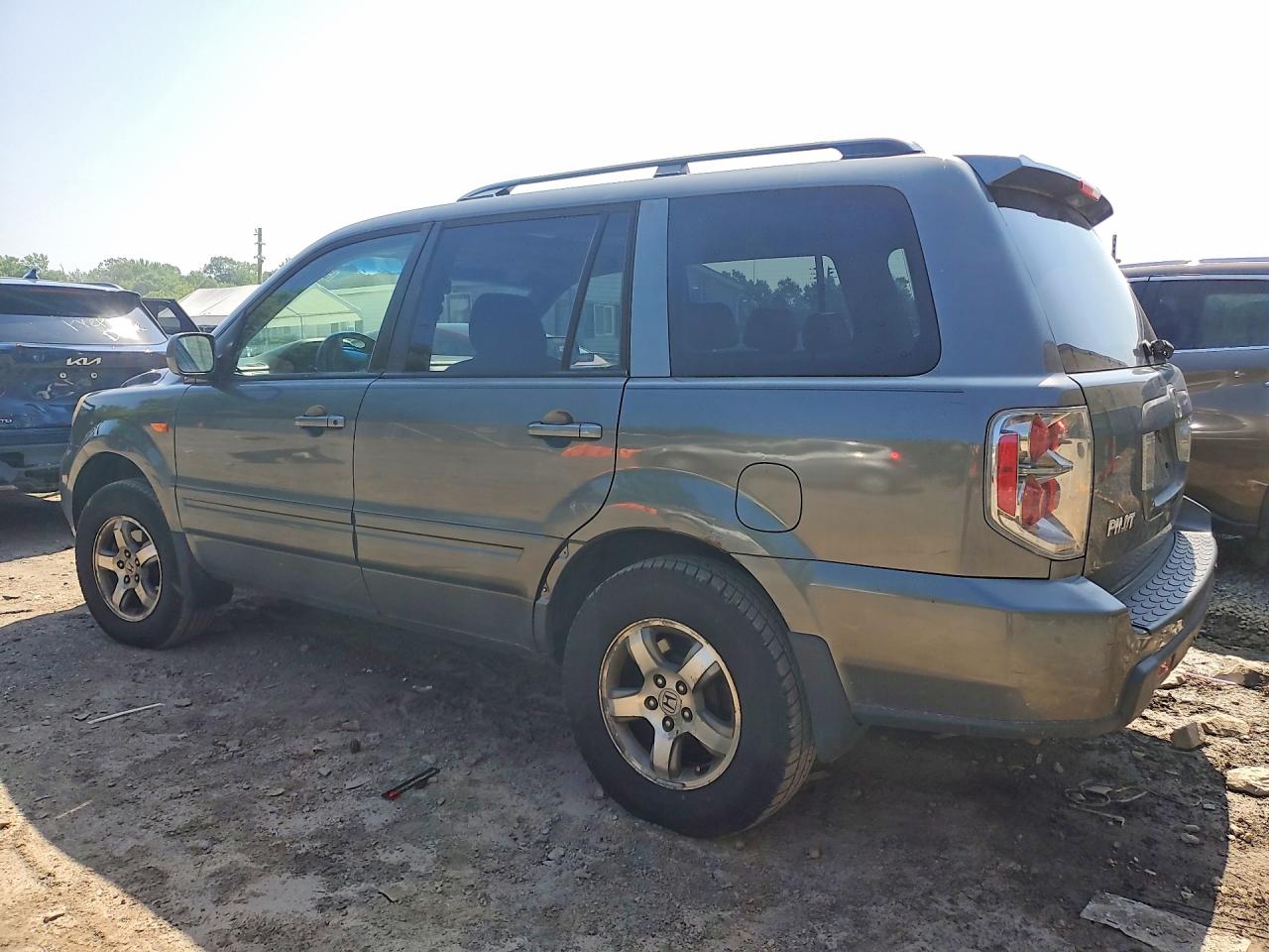 2007 Honda Pilot Exl Gray vin: 2HKYF18667H504596