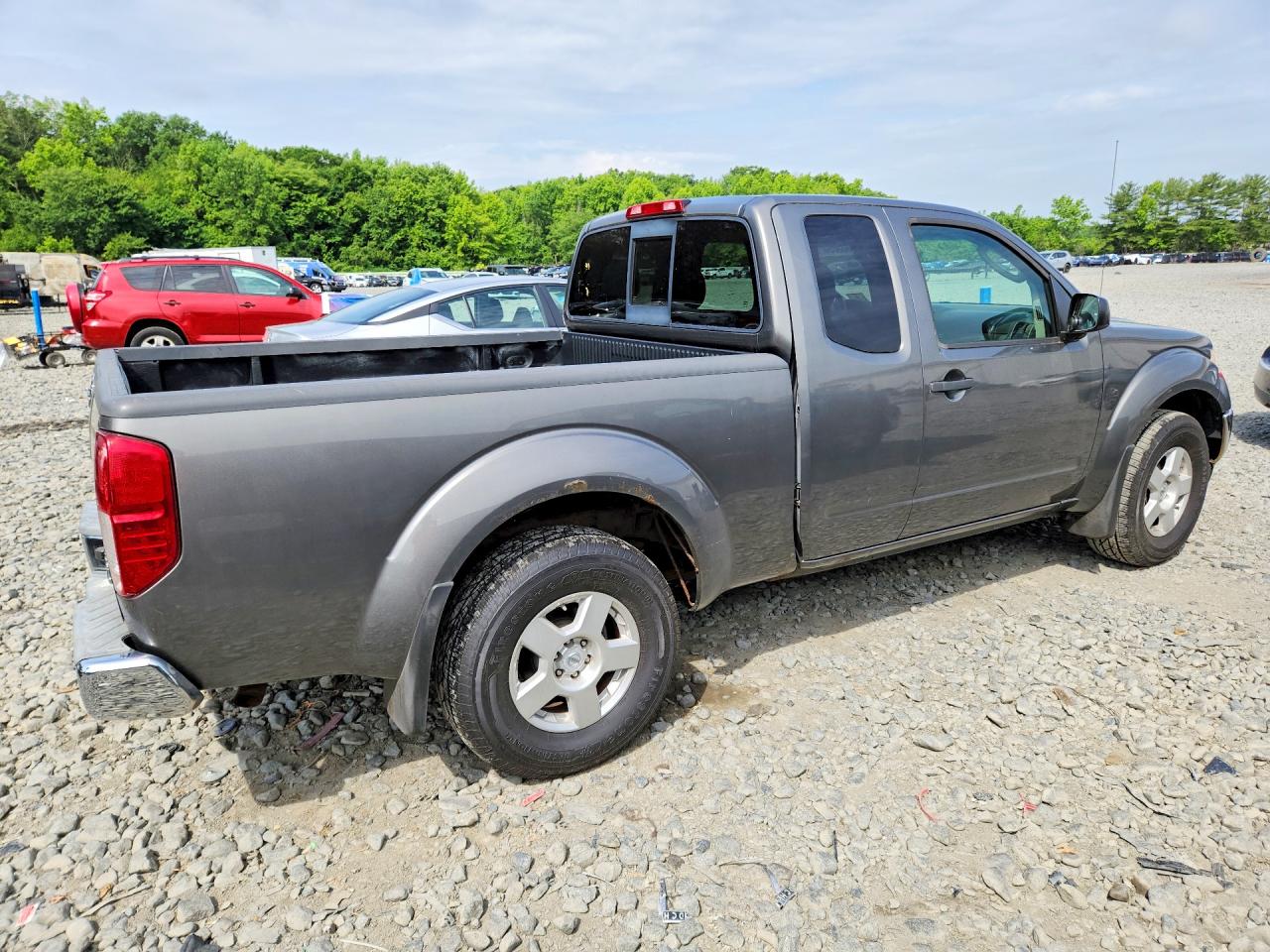 2008 Nissan Frontier Se V6 Gray vin: 1N6AD06W68C440171