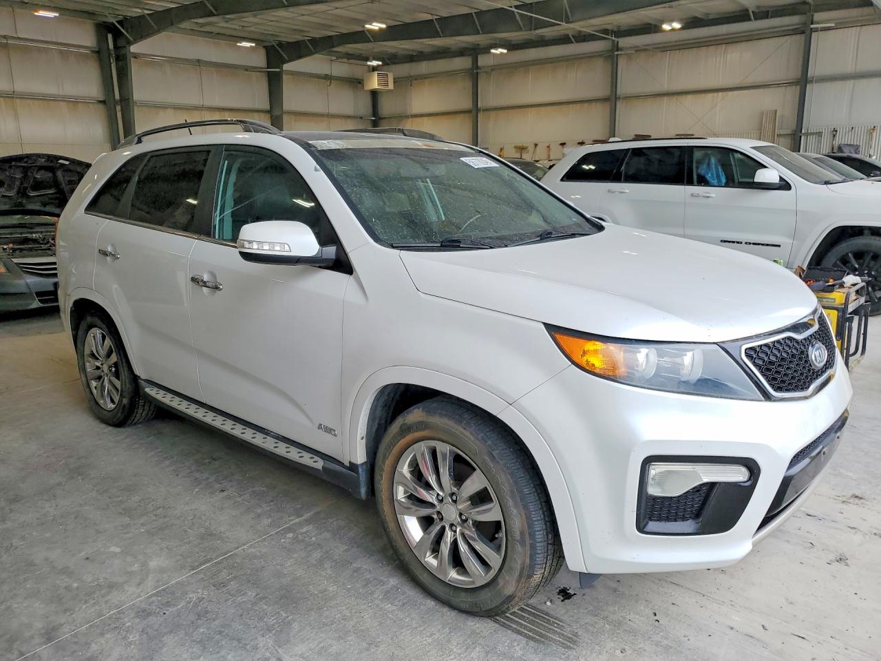 2013 Kia Sorento Sx White vin: 5XYKWDA2XDG325141