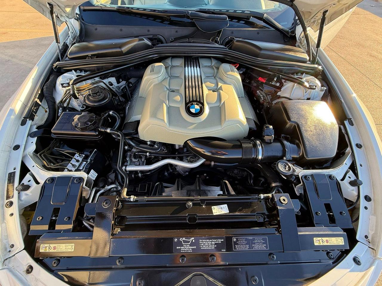 2004 Bmw 645 Ci Automatic White vin: WBAEK73454B322132