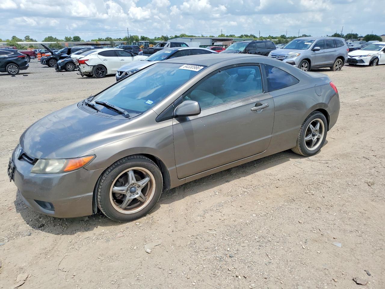 2007 Honda Civic Lx Brown vin: 2HGFG11627H509559