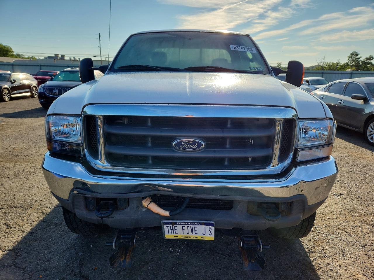 2004 Ford F250 Super Duty Белый vin: 1FTNX21L14EA85543