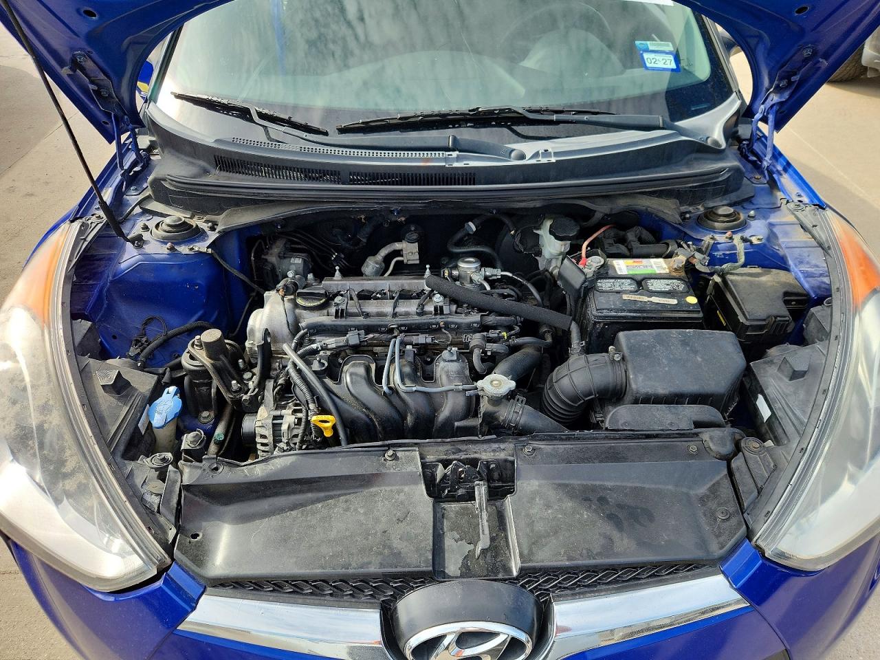 2013 Hyundai Veloster Base Blue vin: KMHTC6AD3DU140899