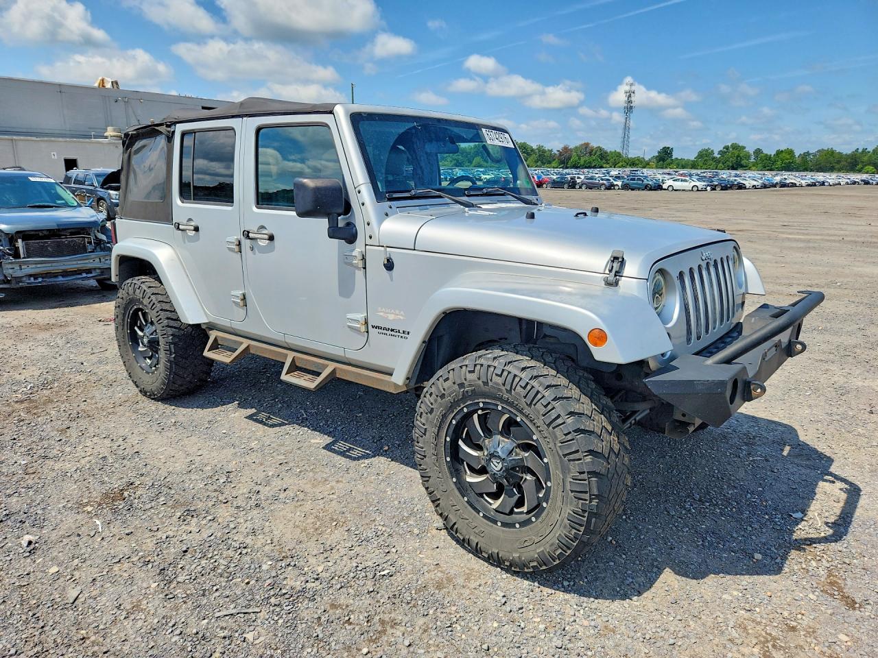 2007 Jeep Wrangler Sahara Серебряный vin: 1J4GA59187L177807