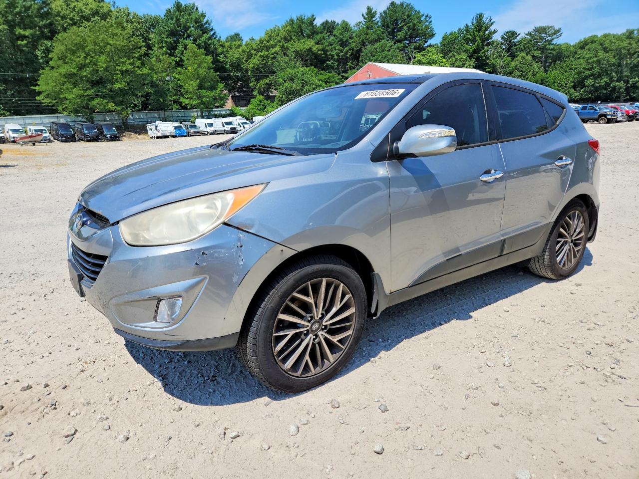 2012 Hyundai Tucson Limited Silver vin: KM8JUCAC0CU382719