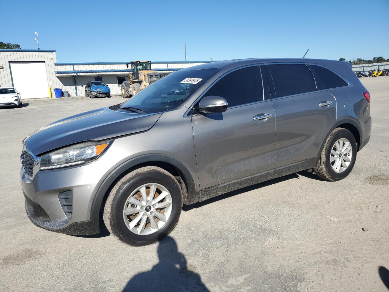 2019 Kia Sorento Lx Gray vin: 5XYPG4A5XKG548192