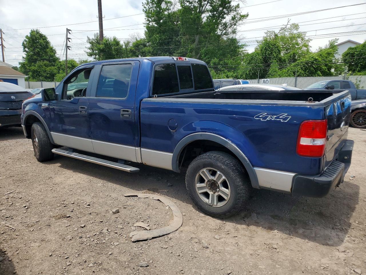 2007 Ford F150 Supercrew Blue vin: 1FTRW14W07FA24560