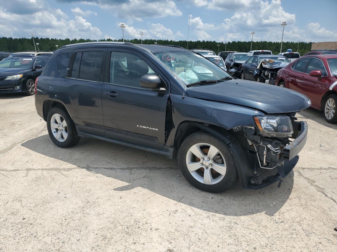 2014 Jeep Compass Sport Gray vin: 1C4NJDBB3ED592521