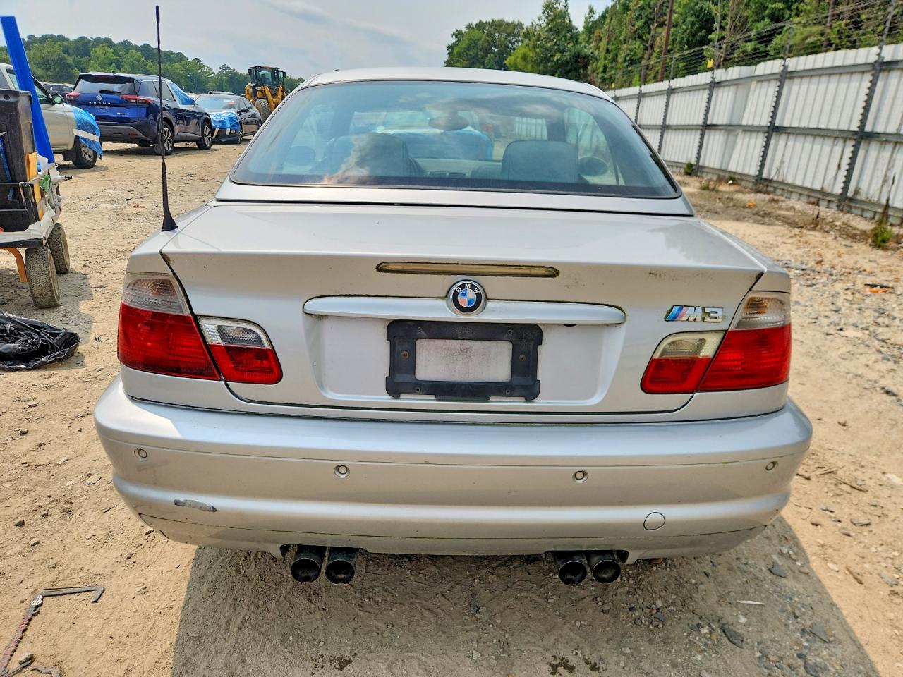 2003 Bmw M3 Silver vin: WBSBR93483PK00775