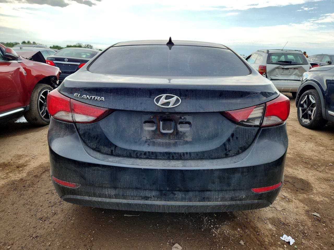 2015 Hyundai Elantra Se Black vin: KMHDH4AE1FU228131