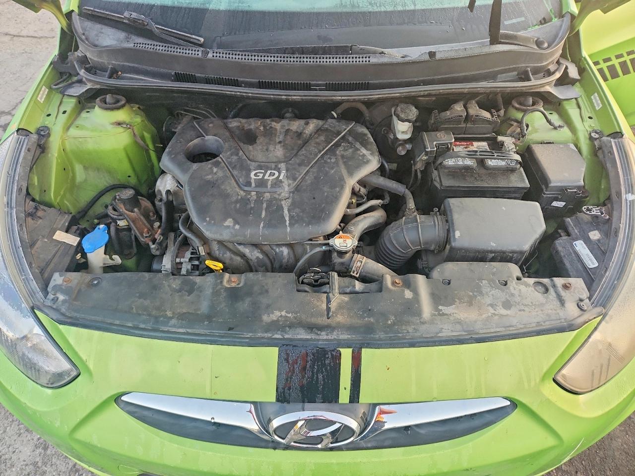 2014 Hyundai Accent Gs Green vin: KMHCT5AE7EU193495