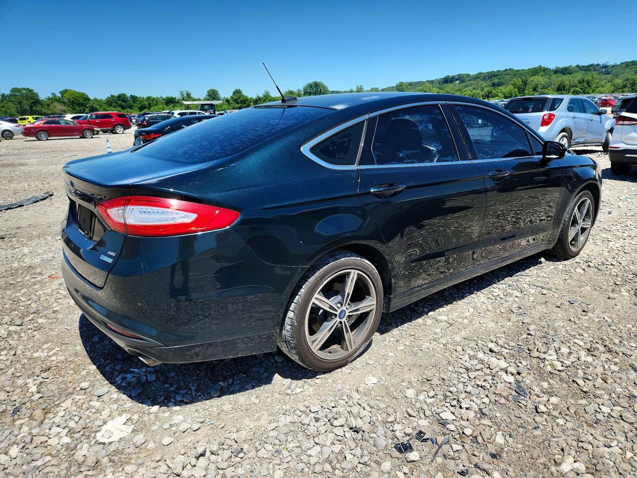 2014 Ford Fusion Se Green vin: 3FA6P0HD0ER191333