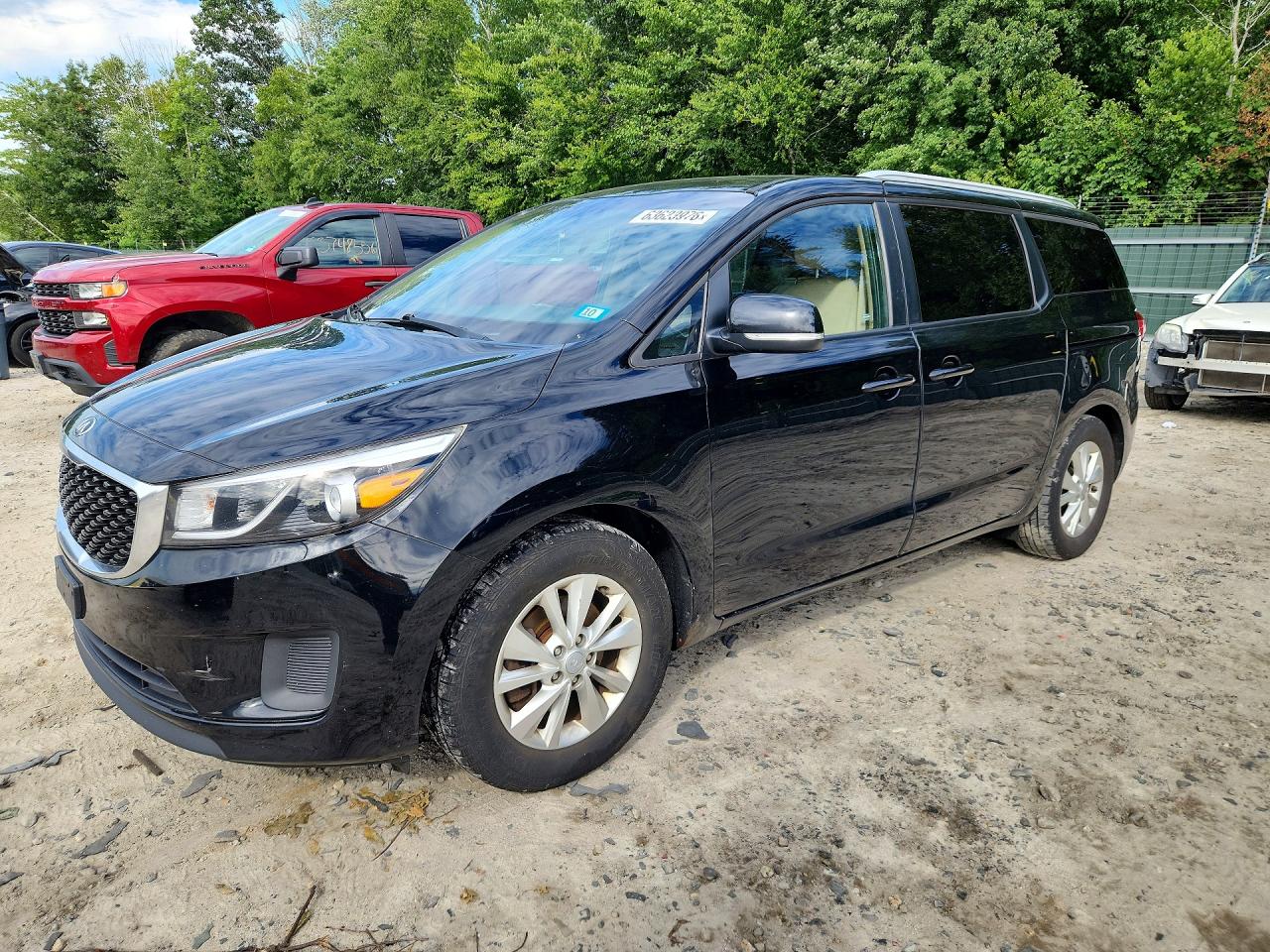 2015 Kia Sedona Lx Gray vin: KNDMB5C1XF6055882